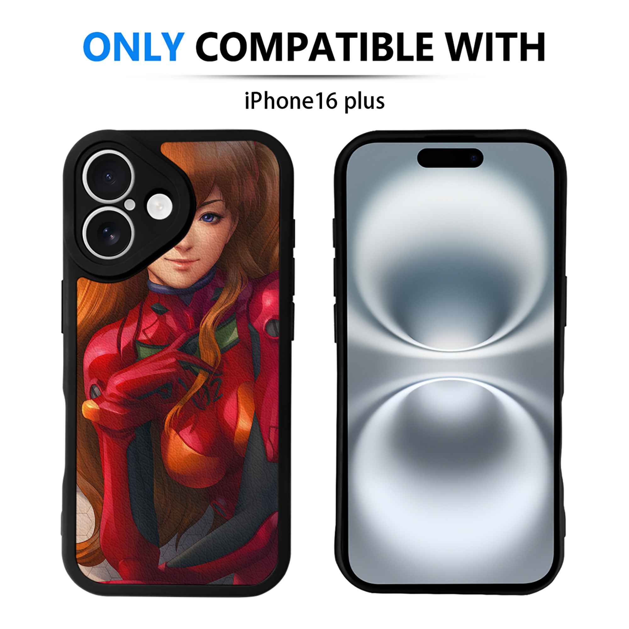 （画像用） EVA 新世紀エヴァンゲリオン 【iPhone 16シリーズ対応】シリコンスマホケース（レザー調） 材質：シリコン